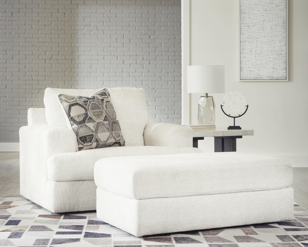 Karinne Oversized Chair and Ottoman (31403-SI) - Image 9