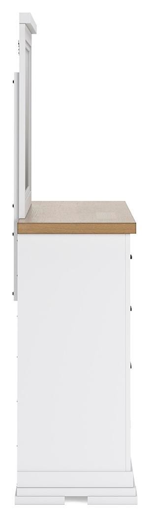 Ashbryn Dresser and Mirror - White/Natural  (B844-SI) - Image 7