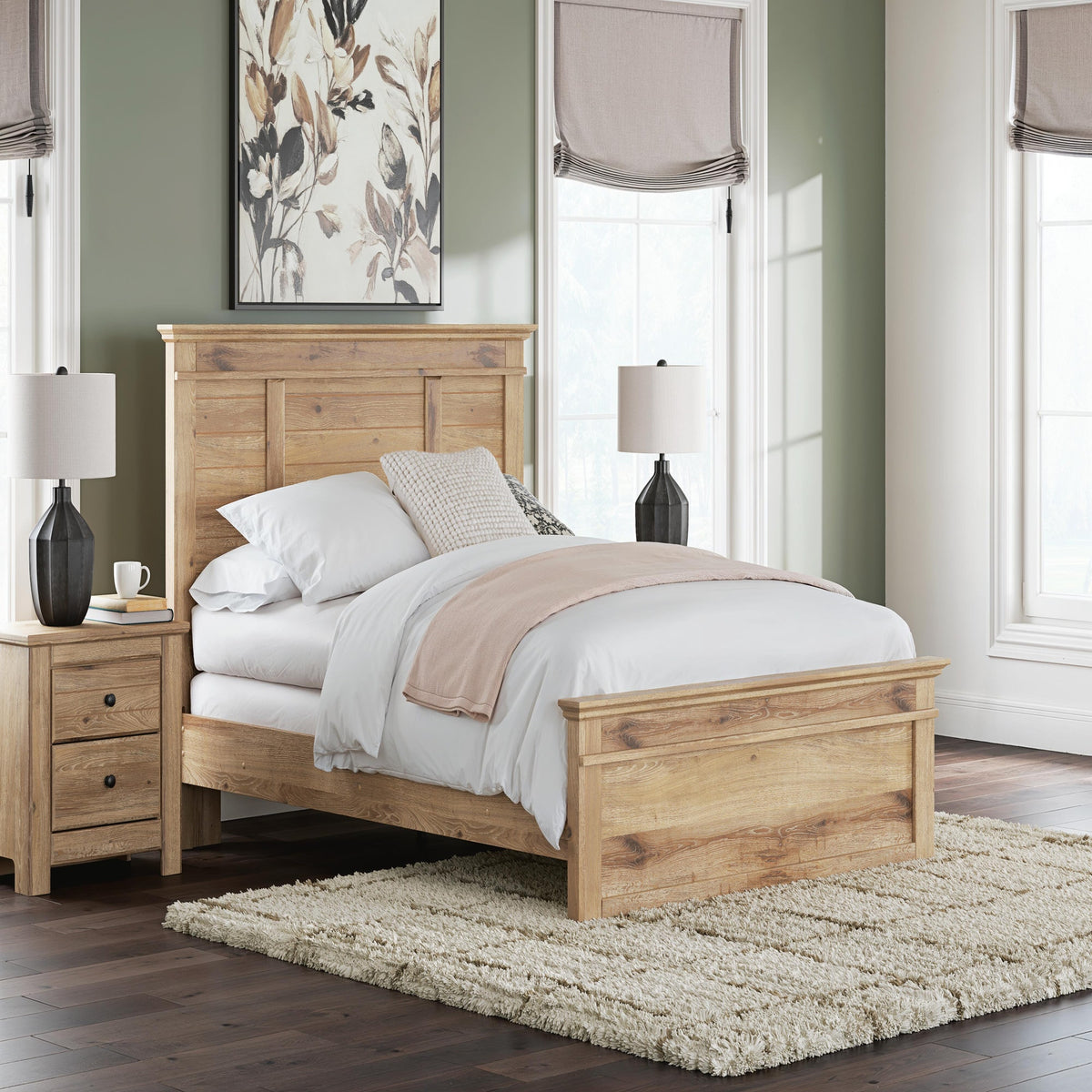 Makidern Queen Panel Bed (PCB1170-SI) - Image 9