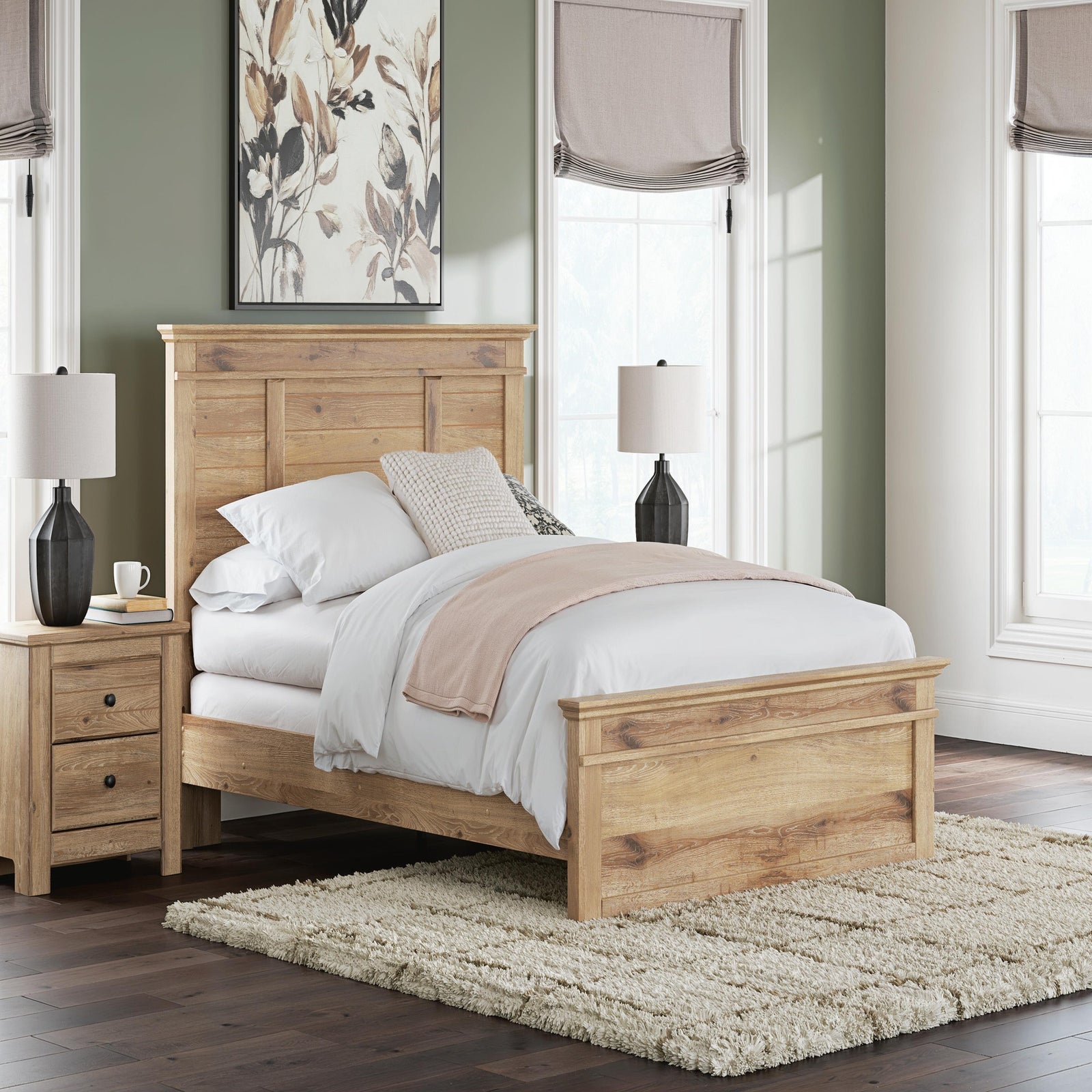 Makidern Queen Panel Bed (PCB1170-SI) - Image 9