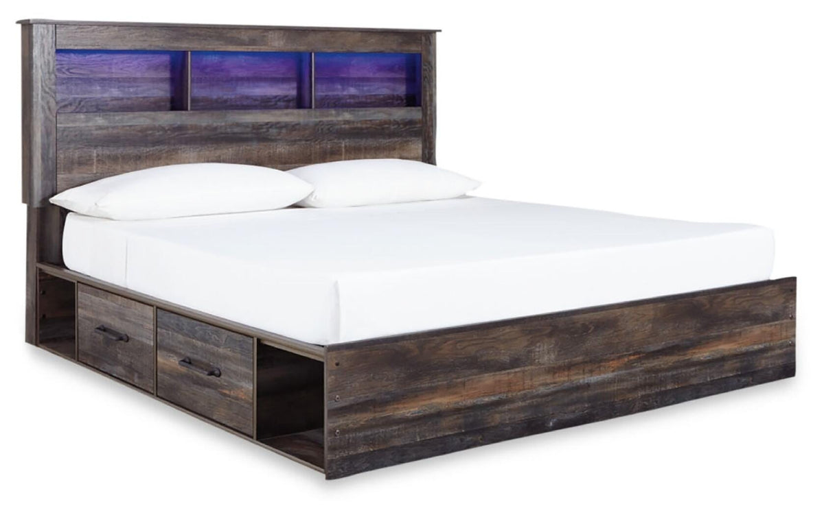 Drystan Panel Storage Bed, Dresser, Mirror and Nightstand (B211-SI) - Image 3