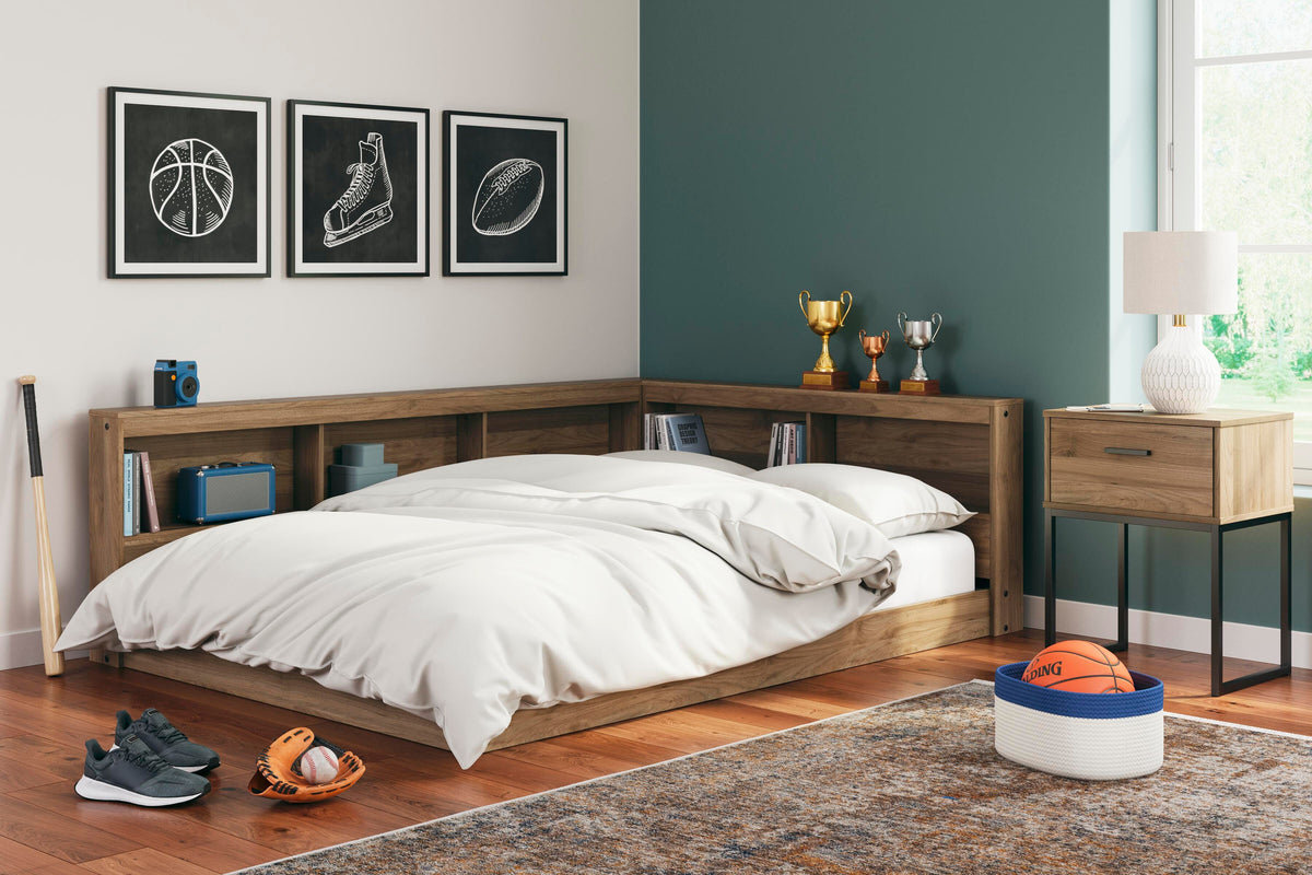 Deanlow Bookcase Storage Bed (Youth) - Honey  (EB1866-SI) - Image 8