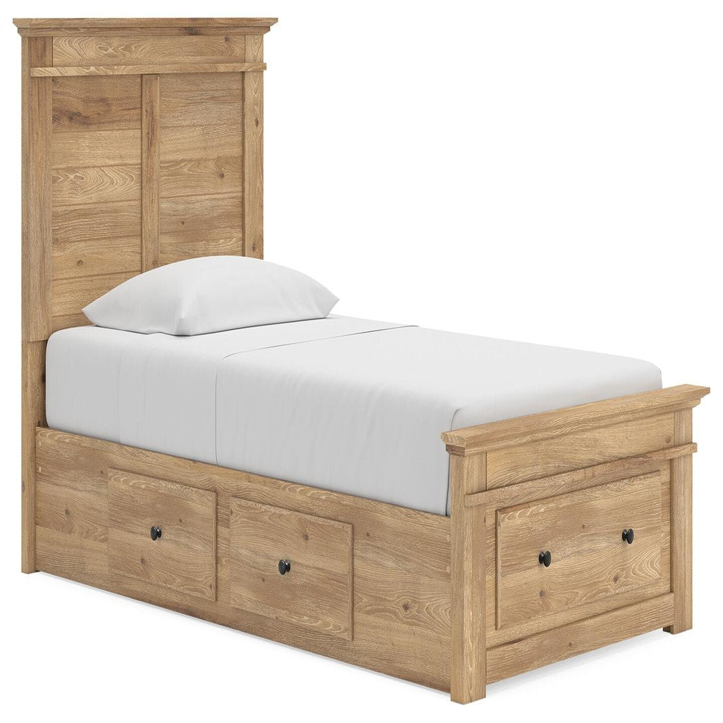 Makidern Twin Panel Storage Bed (PCB1170-SI)