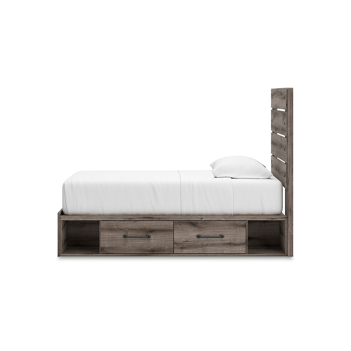 Graystorm Twin Panel Bed with Storage (PCB2405-SI) - Image 8