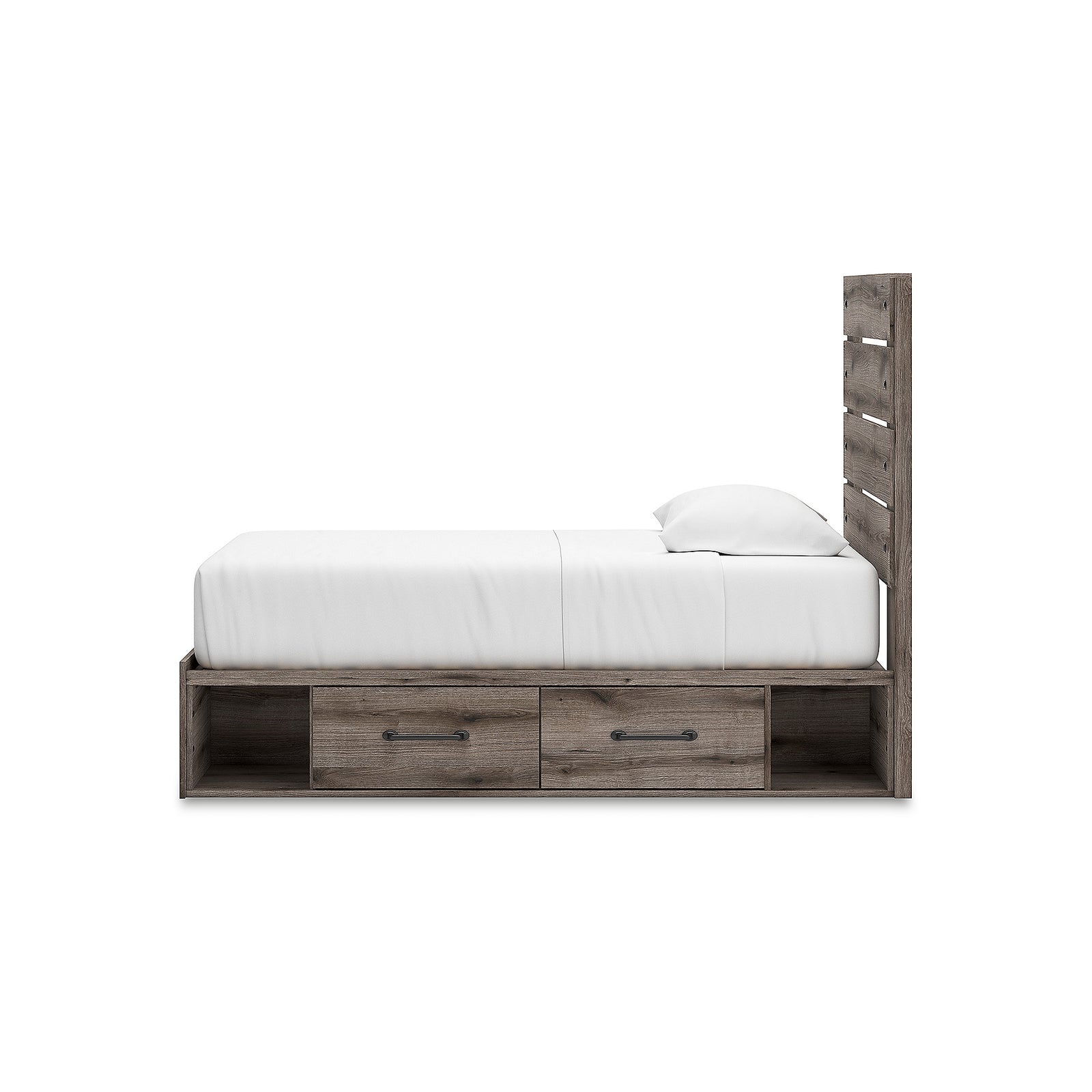 Graystorm Twin Panel Bed with Storage (PCB2405-SI) - Image 8