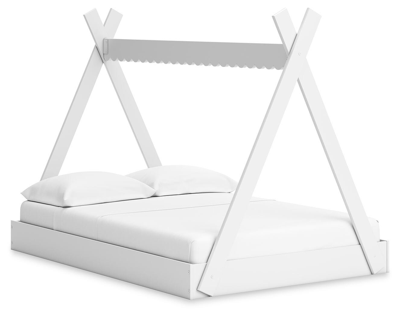 Hallityn Tent Bed (Youth) - White  (EB1810-SI)