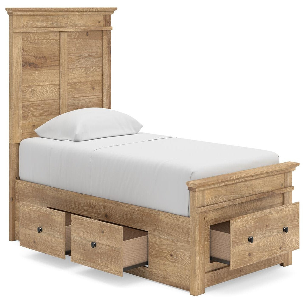 Makidern Twin Panel Storage Bed (PCB1170-SI) - Image 5