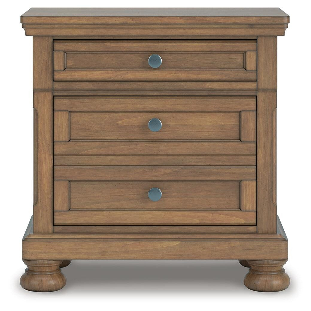 Feddinger California King Panel Storage Bed, Dresser and Nightstand (PCB779-SI) - Image 18