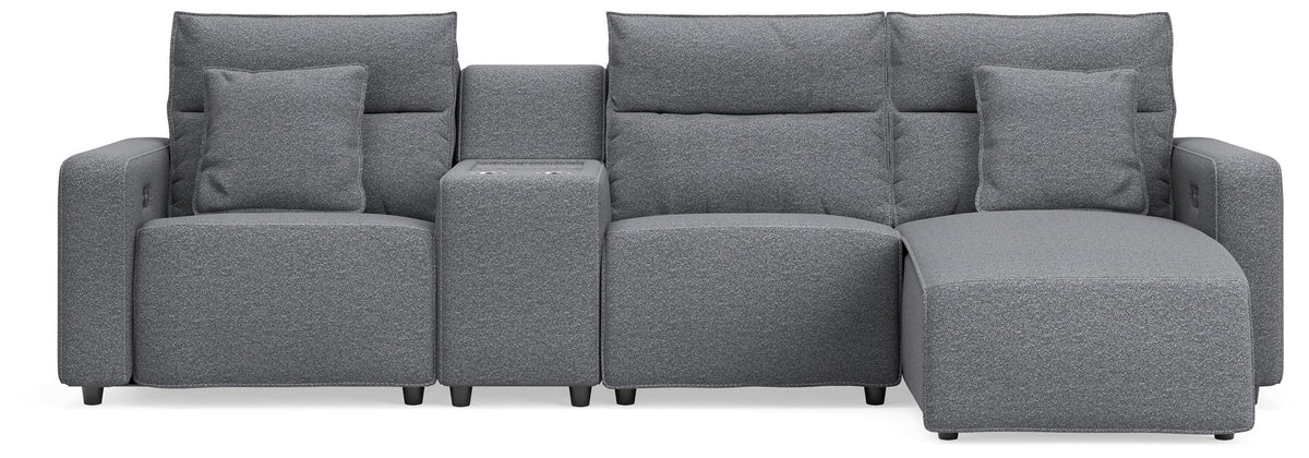 Modmax II 4-Piece Reclining Sectional with Chaise and Console (65906-SI)