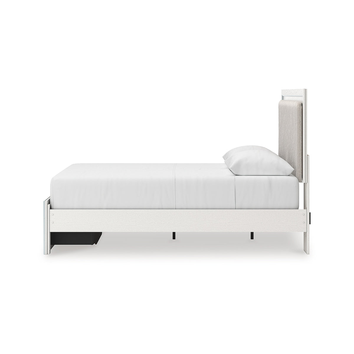Zuraleus Queen Upholstered Panel Platform Storage Bed, Dresser and Mirror (PCB3381-SI) - Image 14