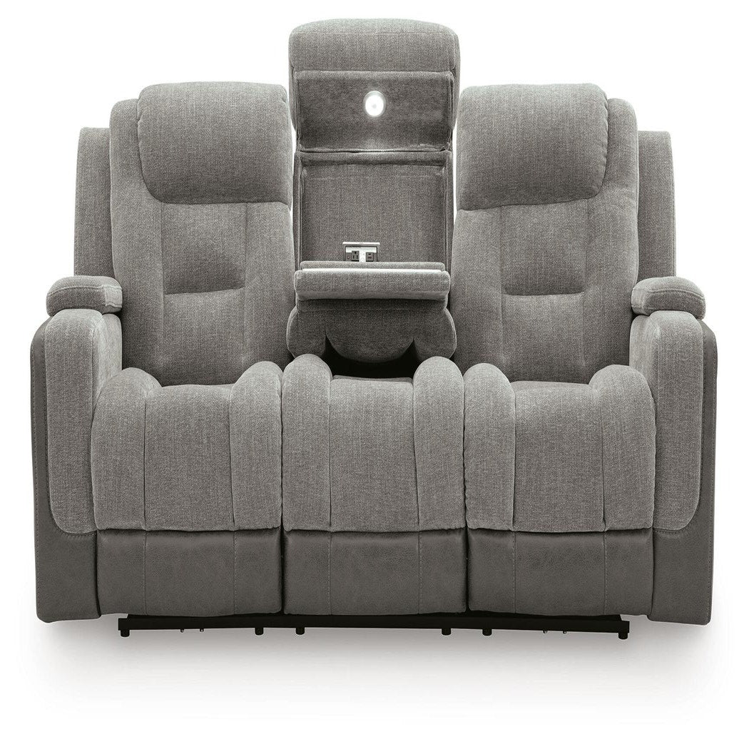 Mixed Motion Power Reclining Loveseat with Console (PC83505-SI) - Image 11