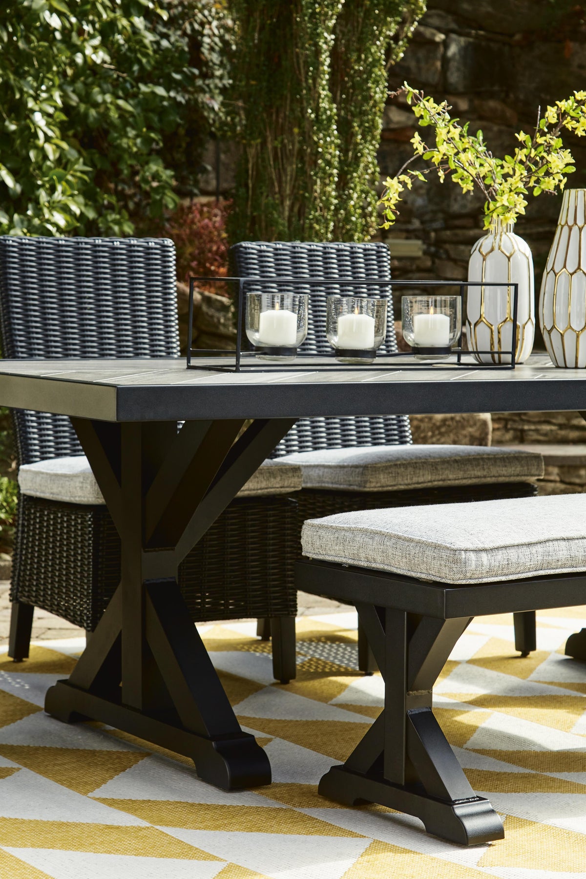 Beachcroft 2-Piece Outdoor Loveseat with Cushion (P792-SI) - Image 85