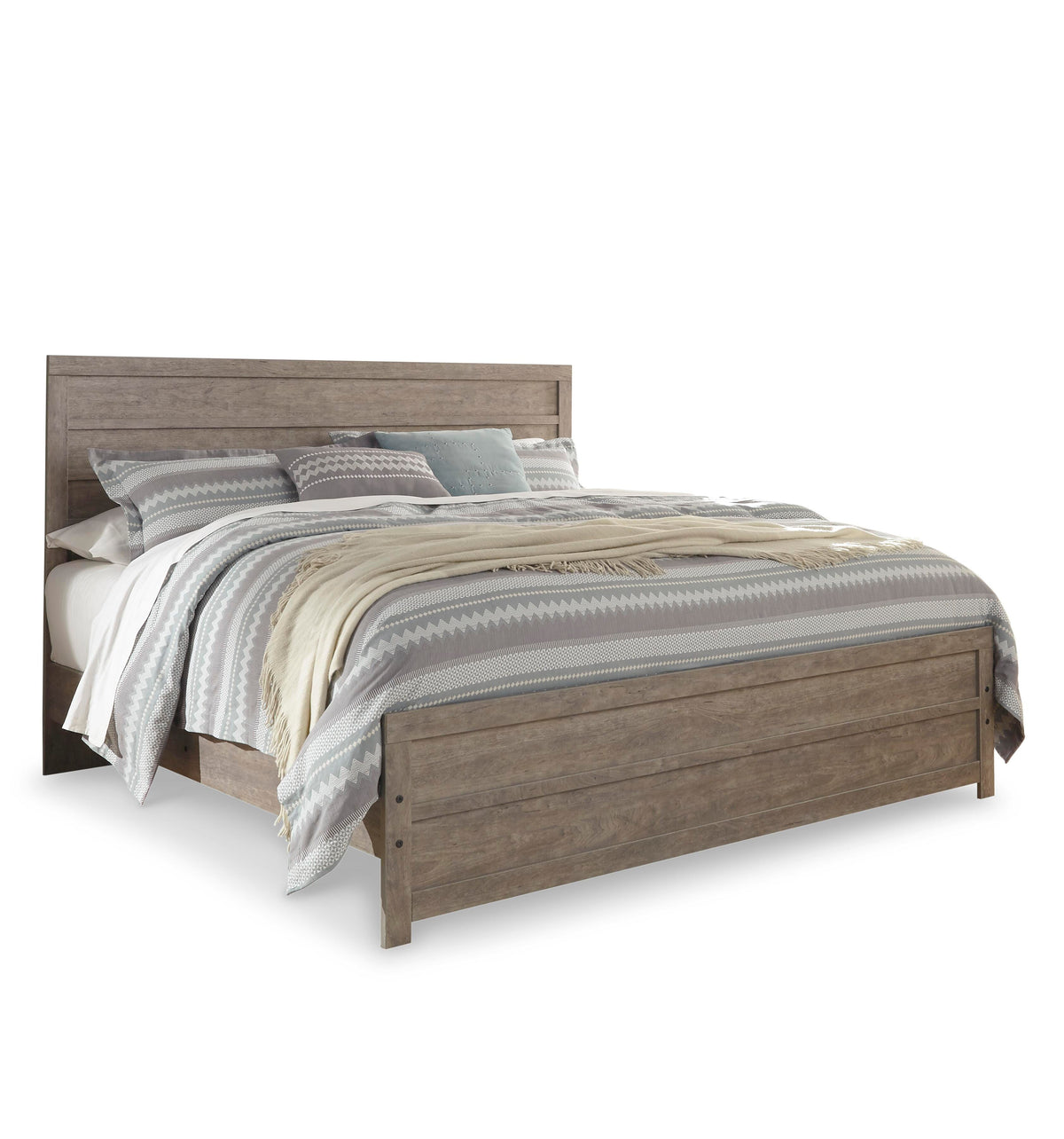 Culverbach Panel Bed, Dresser and Mirror - Gray  (B070-SI) - Image 4
