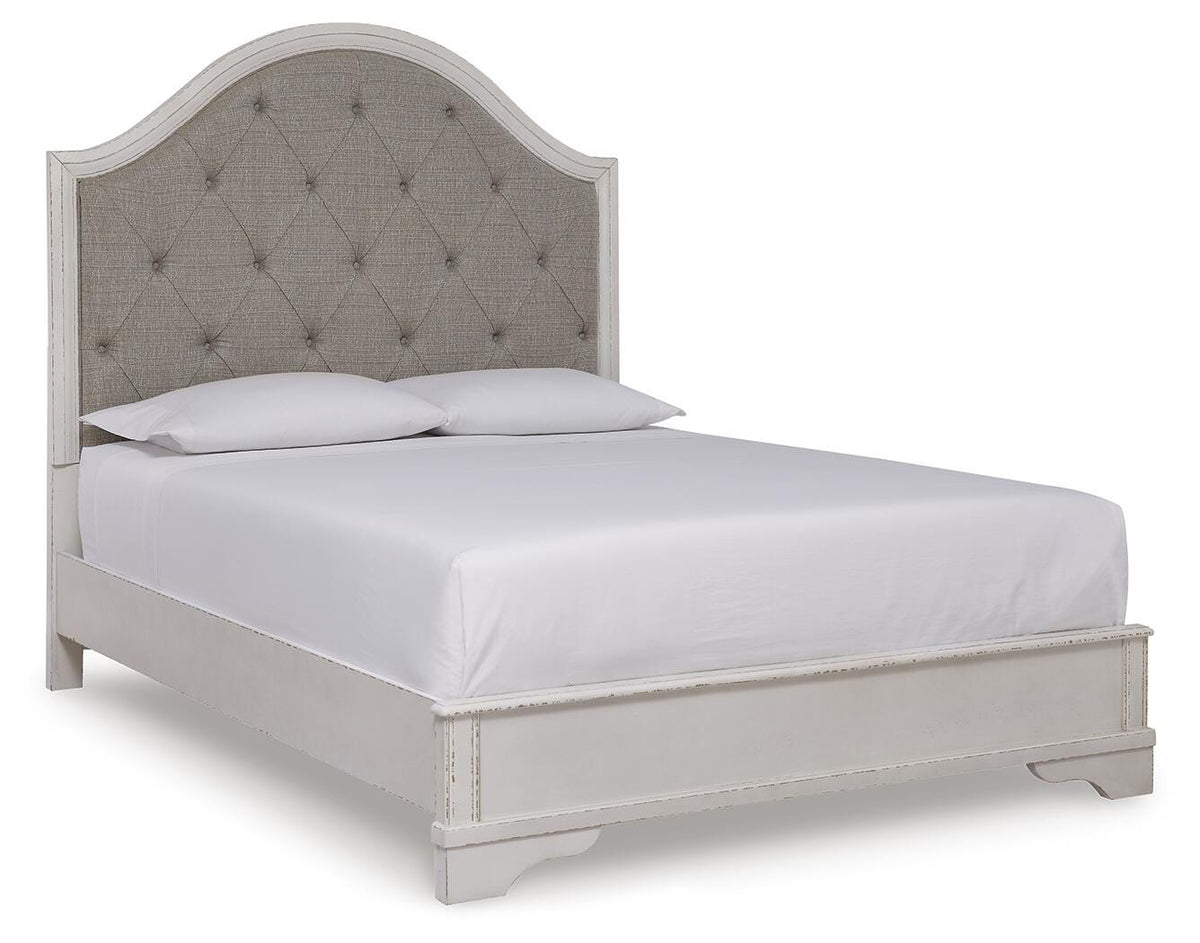 Blendon Upholstered Panel Bed - Rustic Brown  (B747-SI)