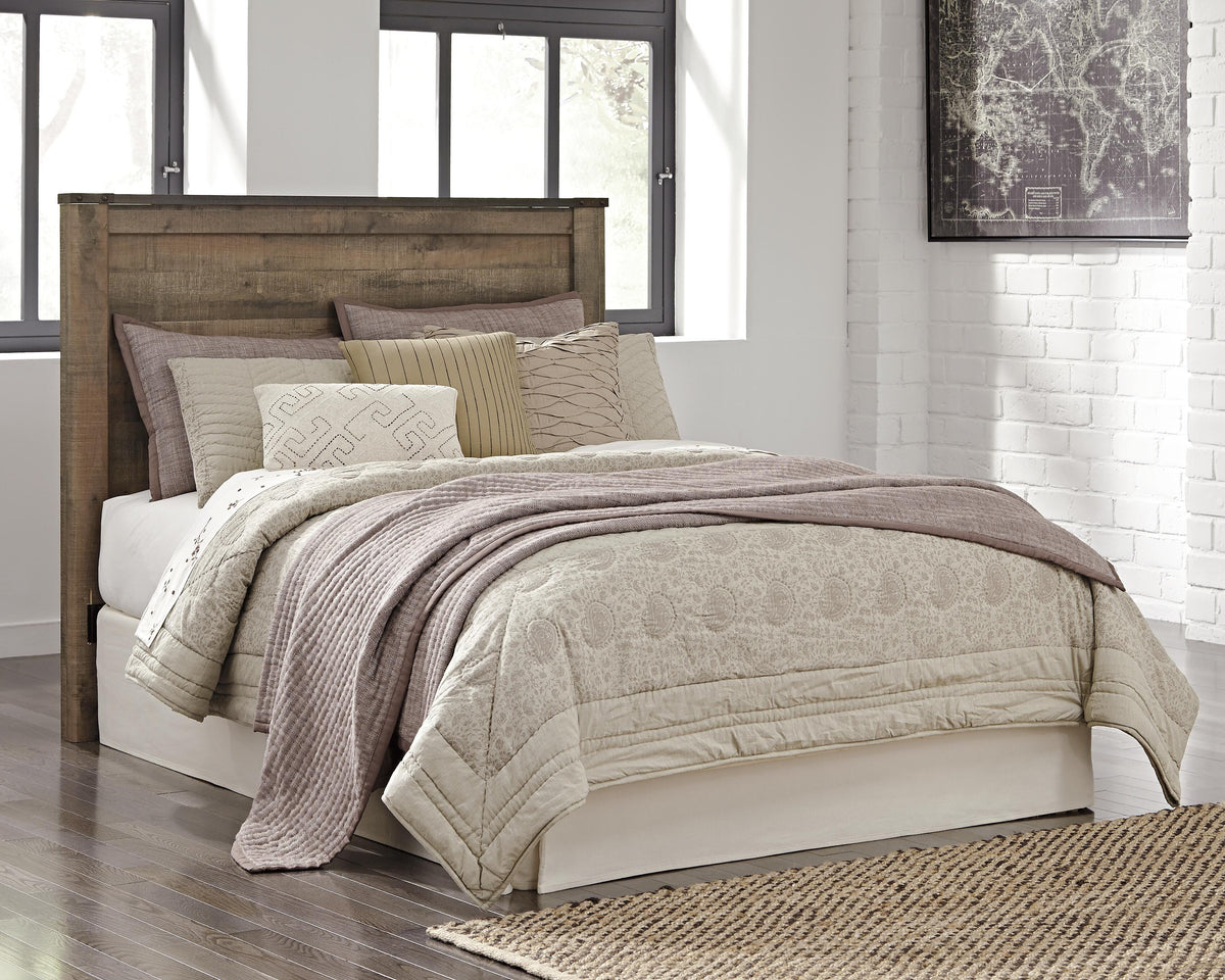 Trinell Panel Headboard, Dresser, Mirror, Chest and Nightstand - Brown  (B446-SI) - Image 13