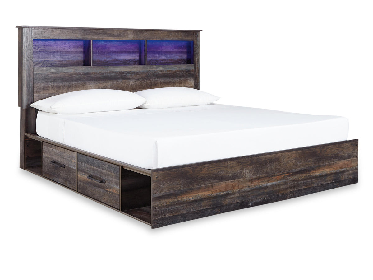 Drystan Bookcase Storage Bed, Dresser, Mirror, Chest and Nightstand (B211-SI) - Image 7