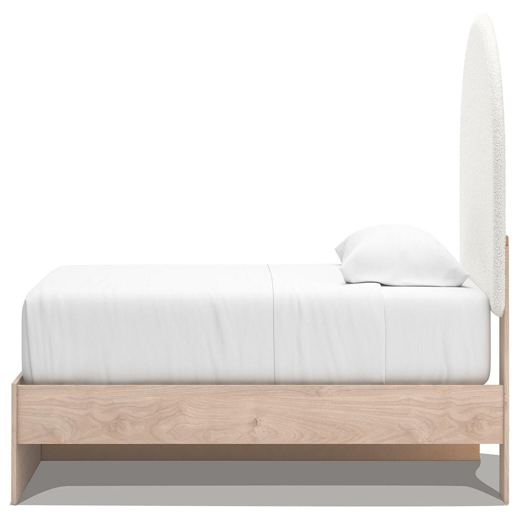 Arloster Twin Upholstered Panel Bed with Storage (PCB1566-SI) - Image 7