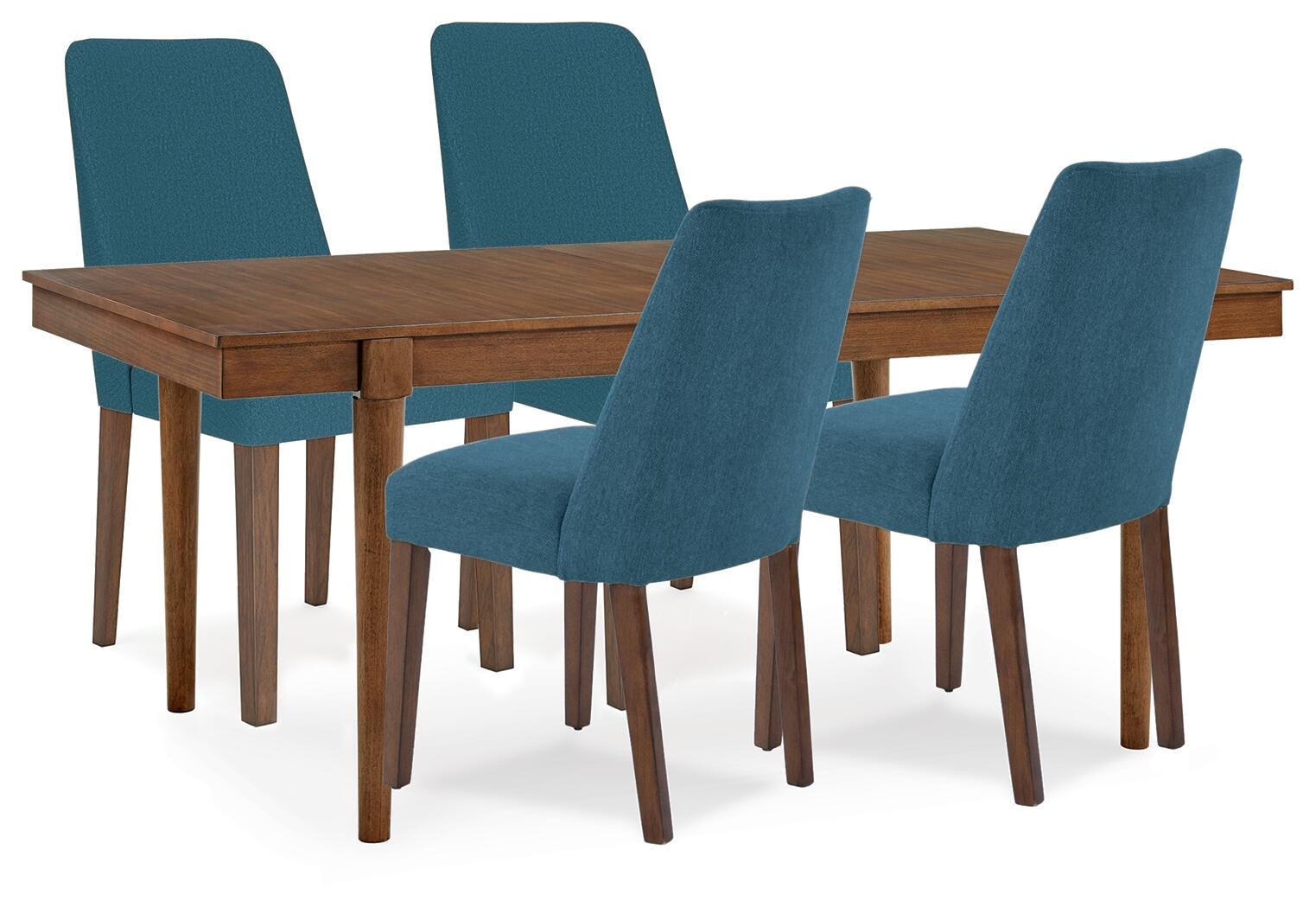 Lyncott Extension Dining Table and 4 Chairs (D615-SI)