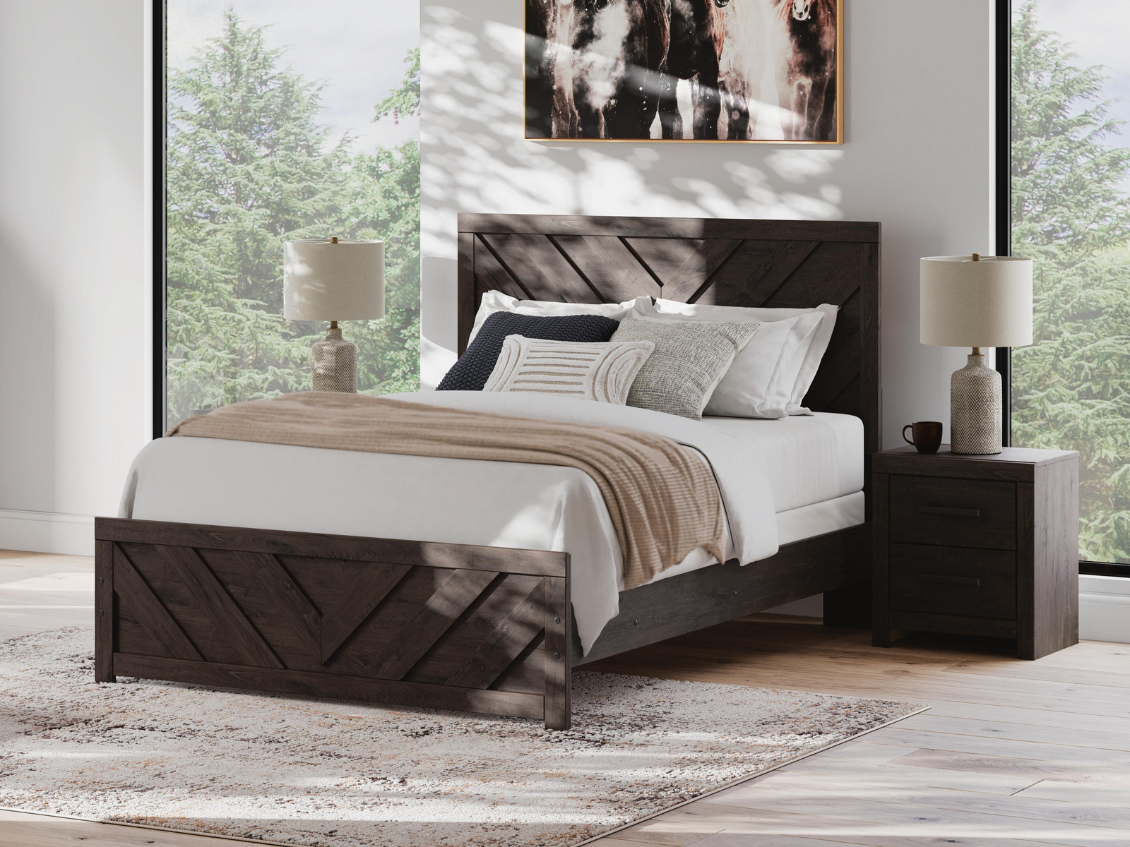 Prendonea Panel Bed, Dresser and Nightstand (B3789-SI) - Image 23