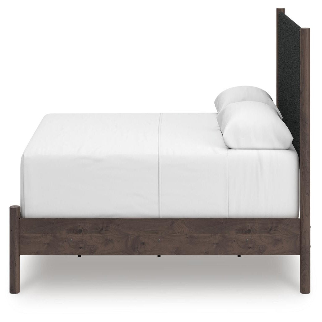 Pamytta Queen Upholstered Panel Bed, Dresser and Mirror (PCB2614-SI) - Image 13