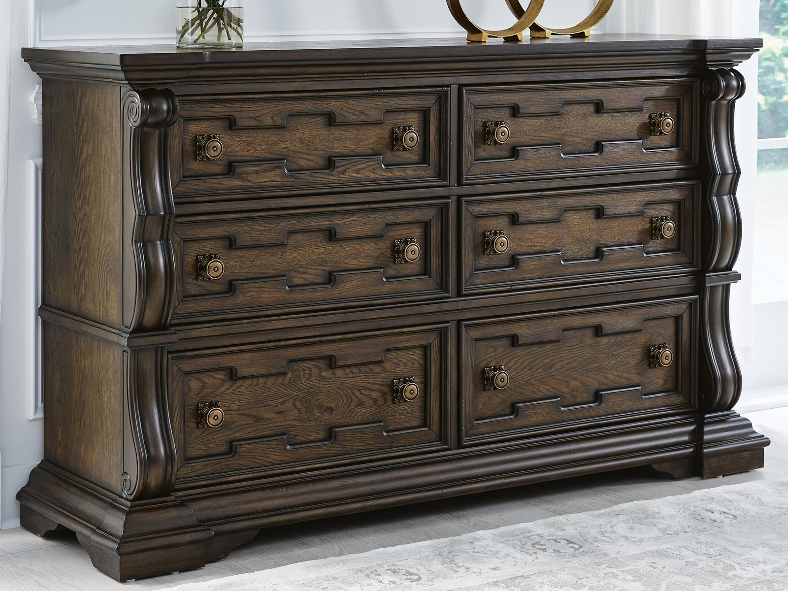 Maylee Dresser - Dark Brown  (B947-SI) - Image 2