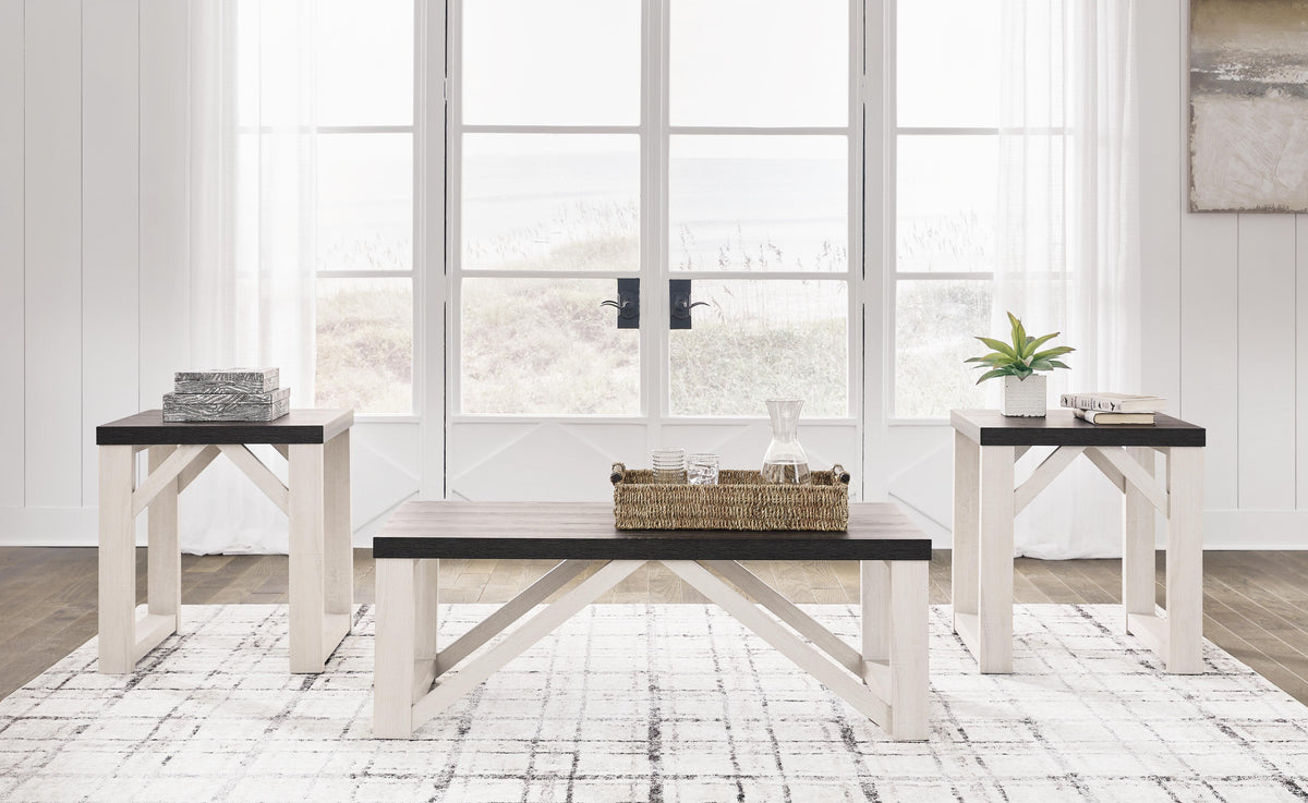 Dorrinson Table (Set of 3) - Antique White  (T236-SI) - Image 3