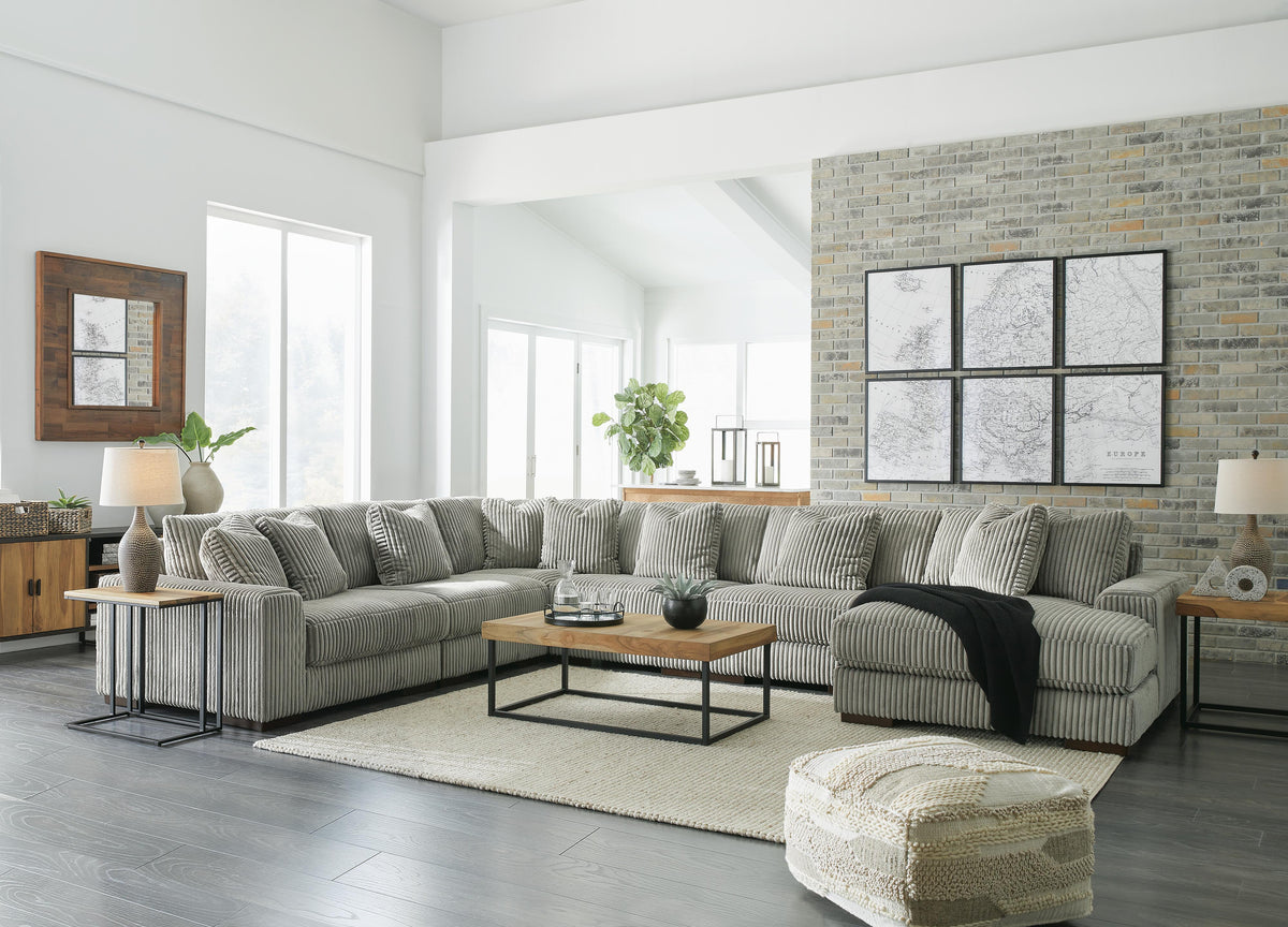 Lindyn 6-Piece Sectional with Chaise (21105-SI) - Image 2