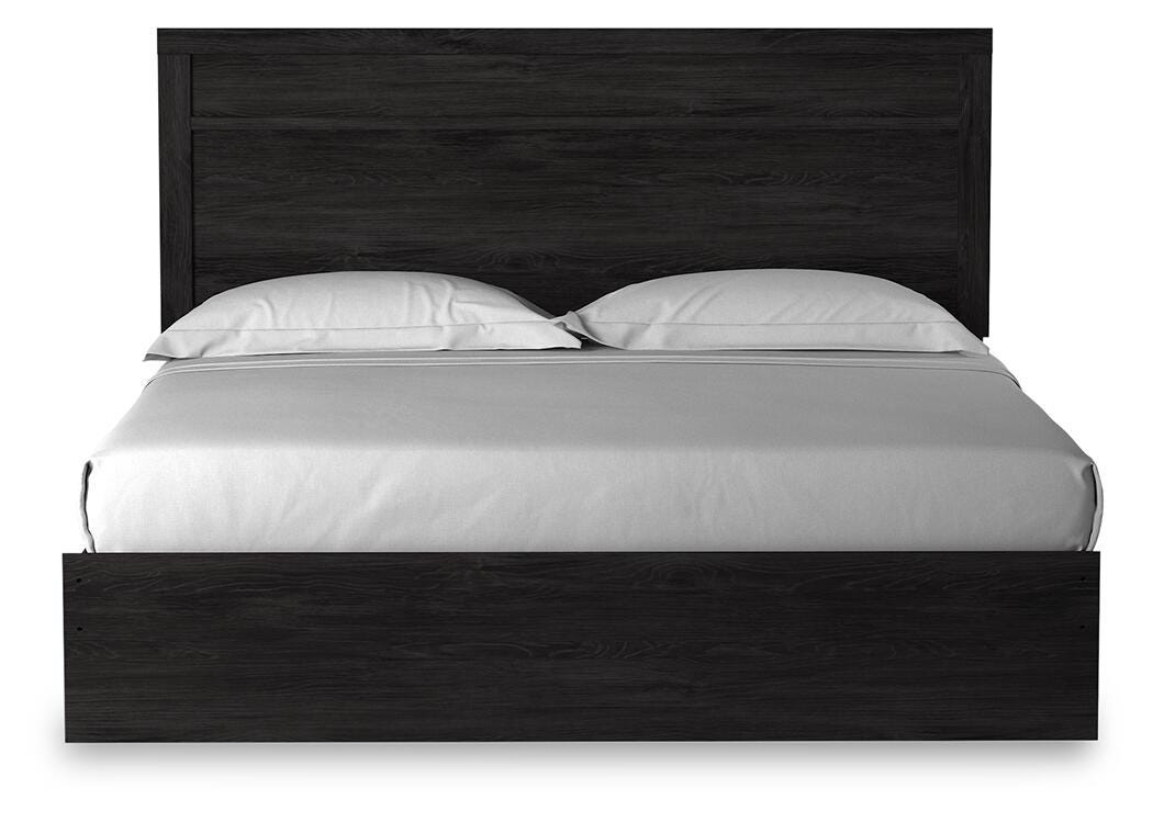 Belachime Panel Bed - Charcoal  (B2589-SI) - Image 3