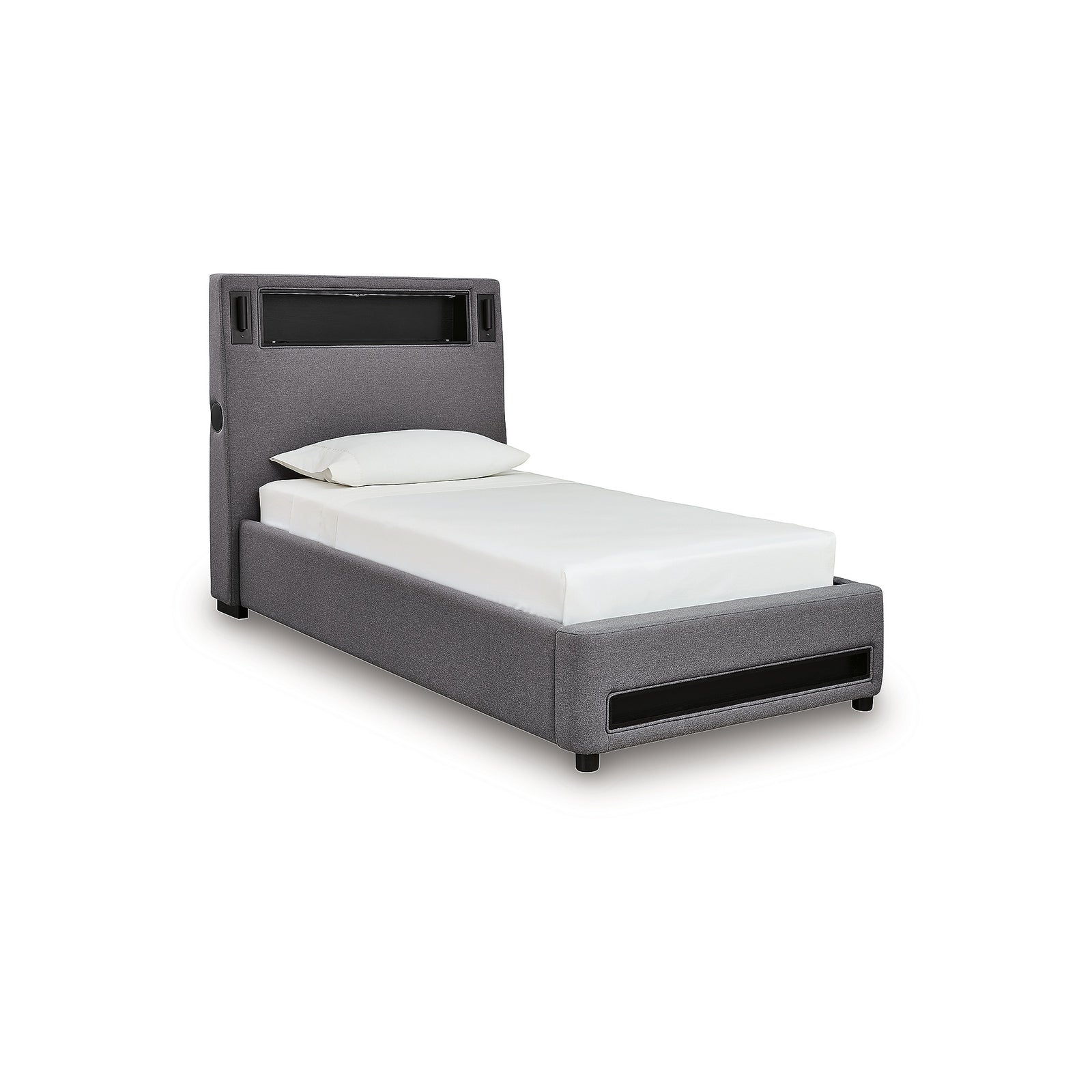 Verishaw Twin Upholstered Bed (PCB2721-SI)