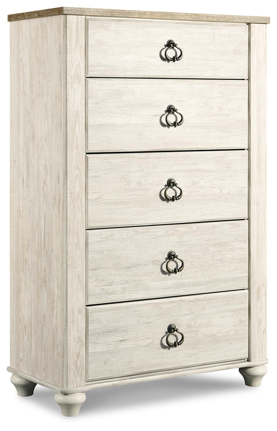 Willowton Dresser, Mirror, Chest and Nightstand (B267-SI) - Image 3