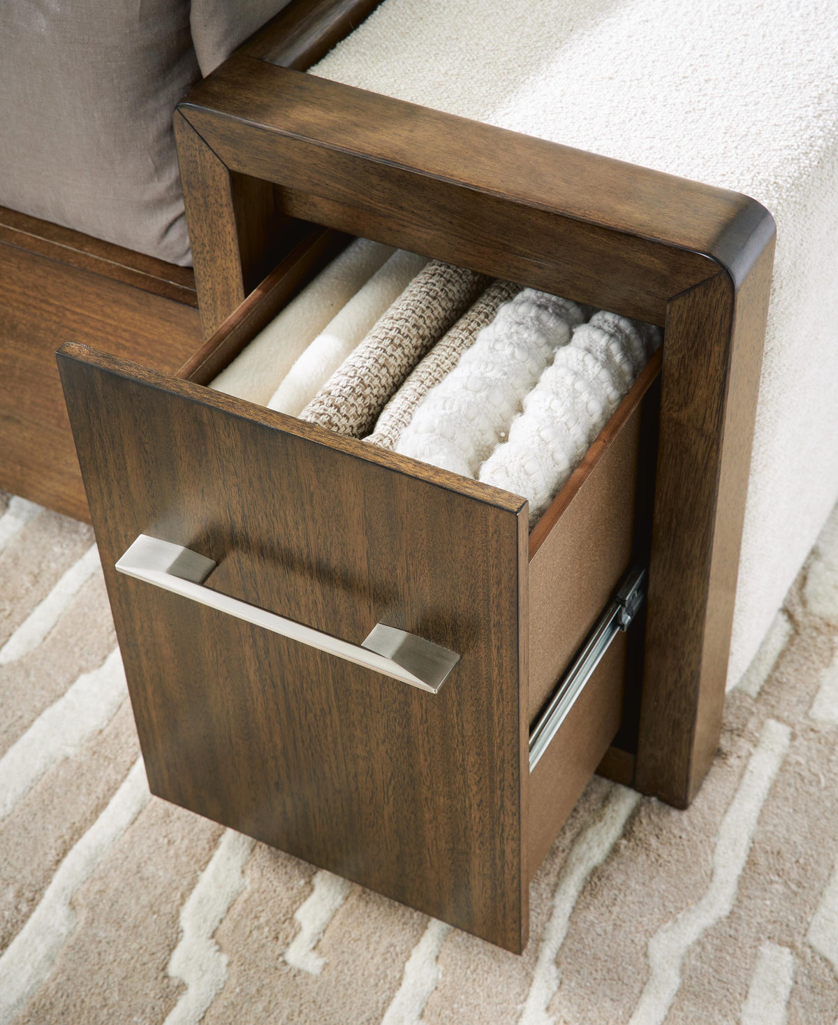 Marxmore Upholstered Storage Bed - Brown  (B863-SI) - Image 9