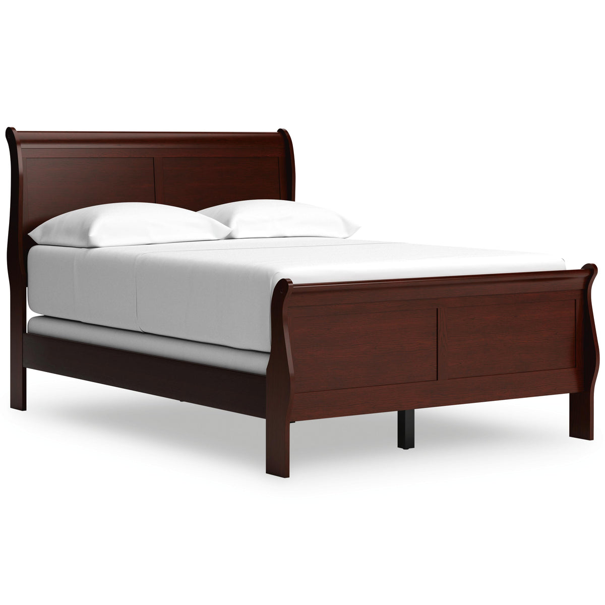 Alisdair Queen Sleigh Bed, Dresser, Mirror, 2 Chests and 2 Nightstands - Reddish Brown  (B376-SI) - Image 8