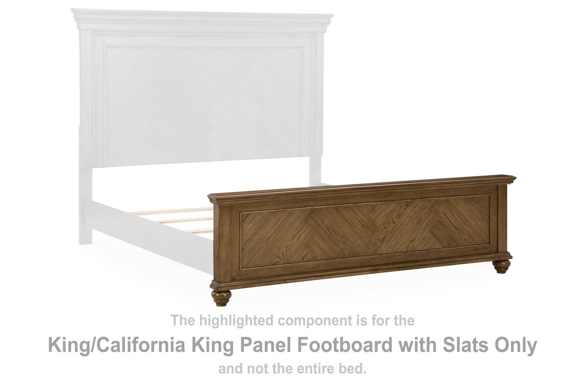 Karallin King/California King Panel Footboard with Slats (PCB782-SI) - Image 2