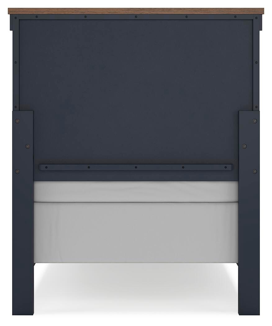 Landocken Panel Bed, Dresser, Mirror and Nightstand (B414-SI) - Image 12