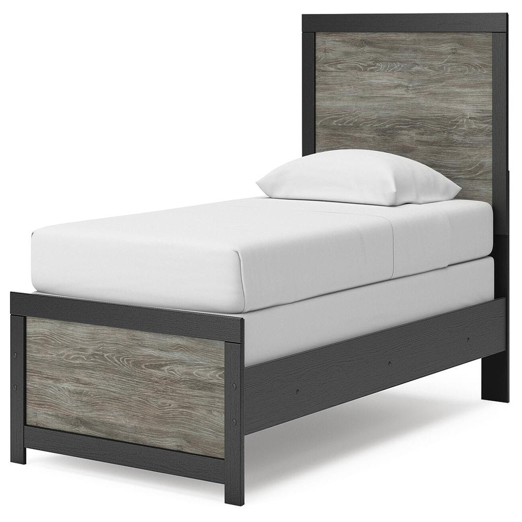 Broachmyn Twin Panel Bed, Dresser and Mirror (PCB1118-SI) - Image 16