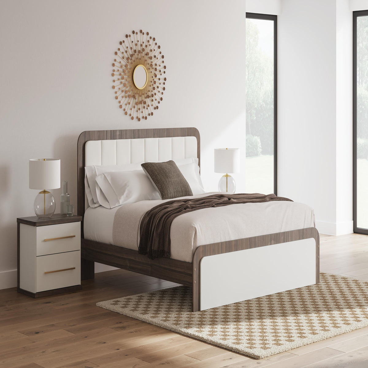Kendanport King Upholstered Bed (PCB1108-SI) - Image 9