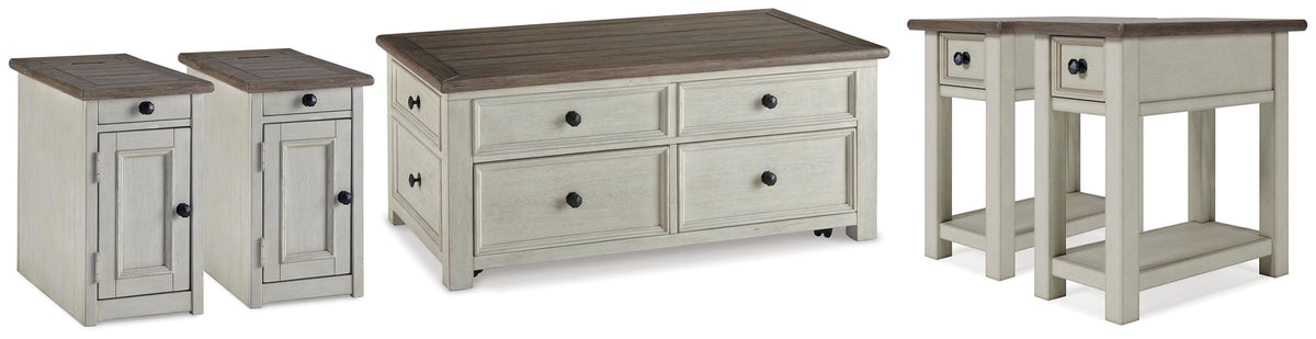 Bolanburg 5-Piece Occasional Table Set - Two-tone  (T637-SI)