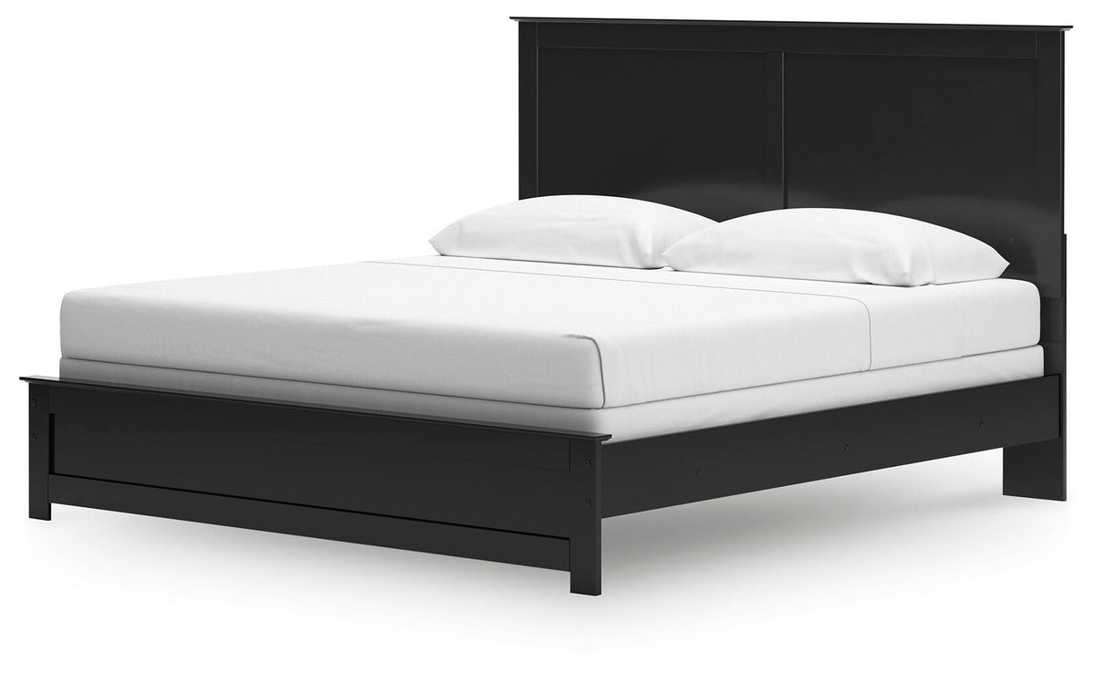 Maribel Panel Bed - Black  (B138-SI) - Image 3