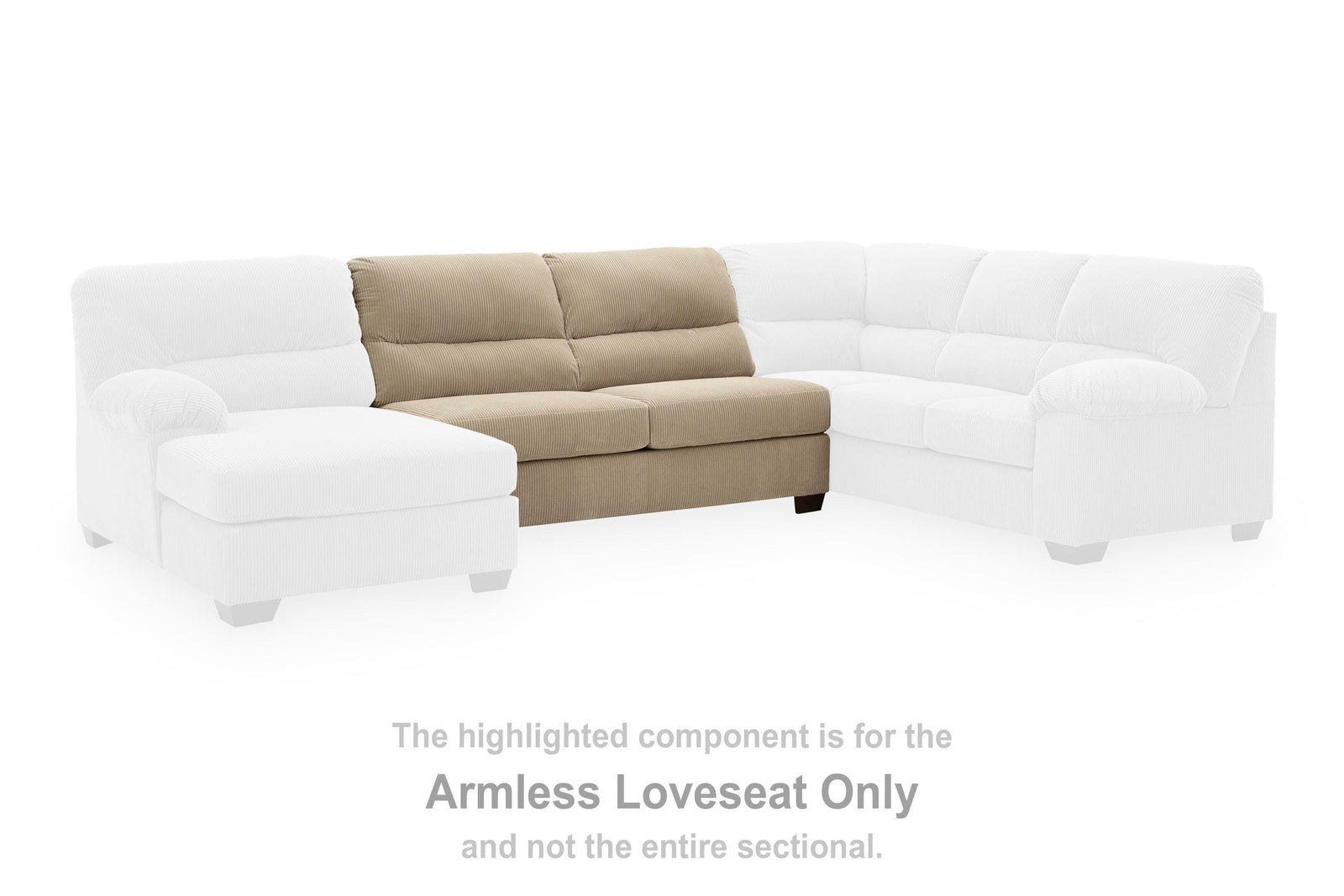 SimpleJoy Left-Arm Facing Corner Chaise (24203-SI) - Image 9