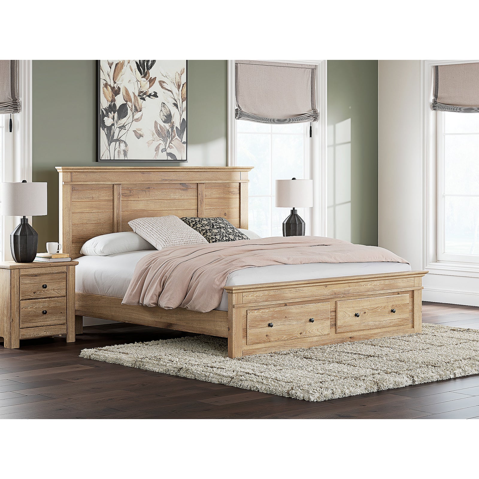 Makidern King Panel Storage Bed (PCB1170-SI) - Image 9