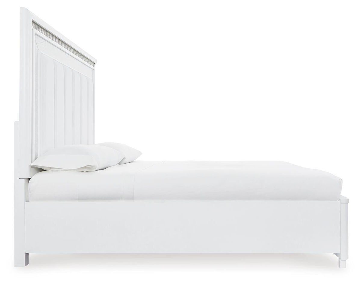 Chalanna Upholstered Storage Bed - White  (B822-SI) - Image 5