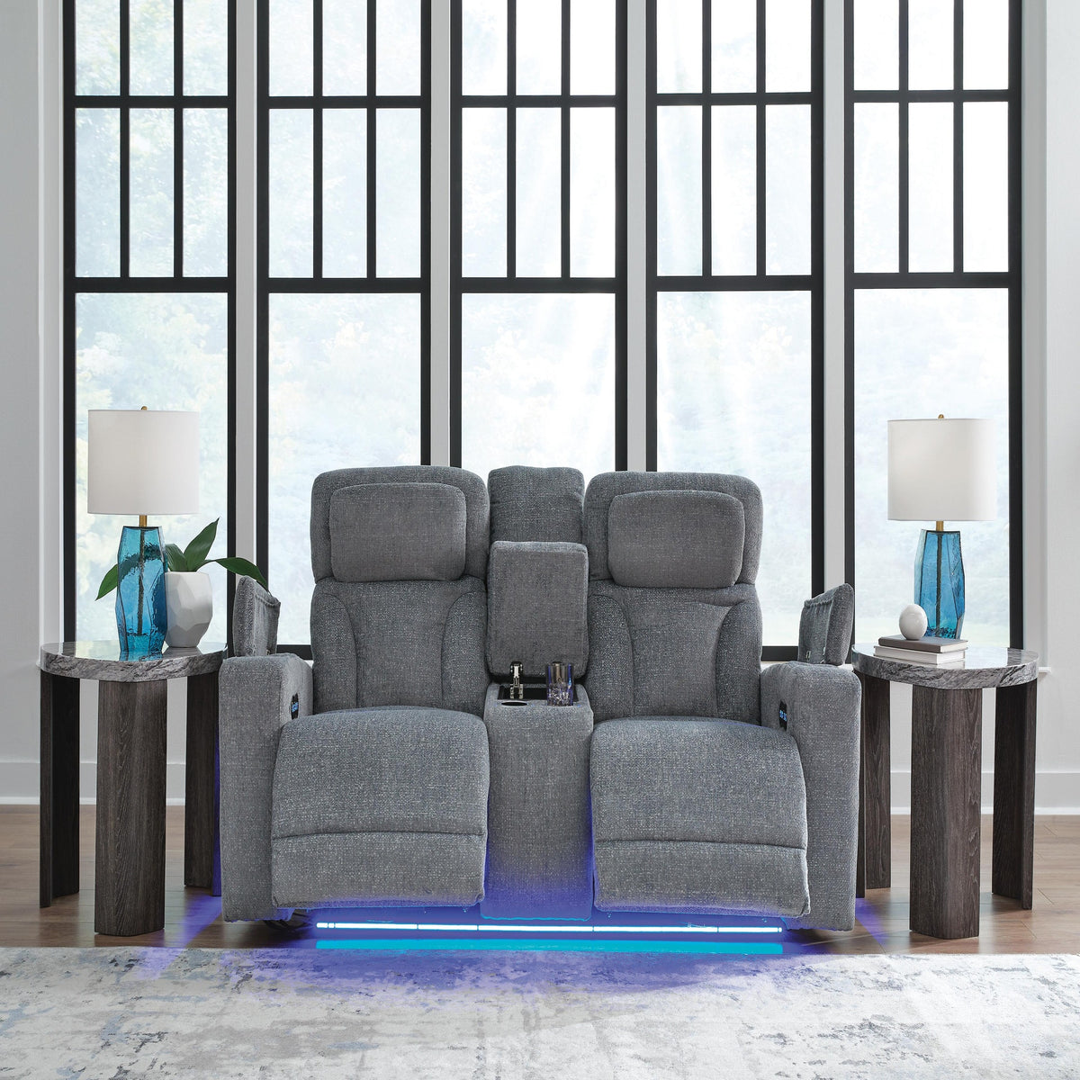 Studio Cave Power Reclining Loveseat with Console (PC49802-SI) - Image 7