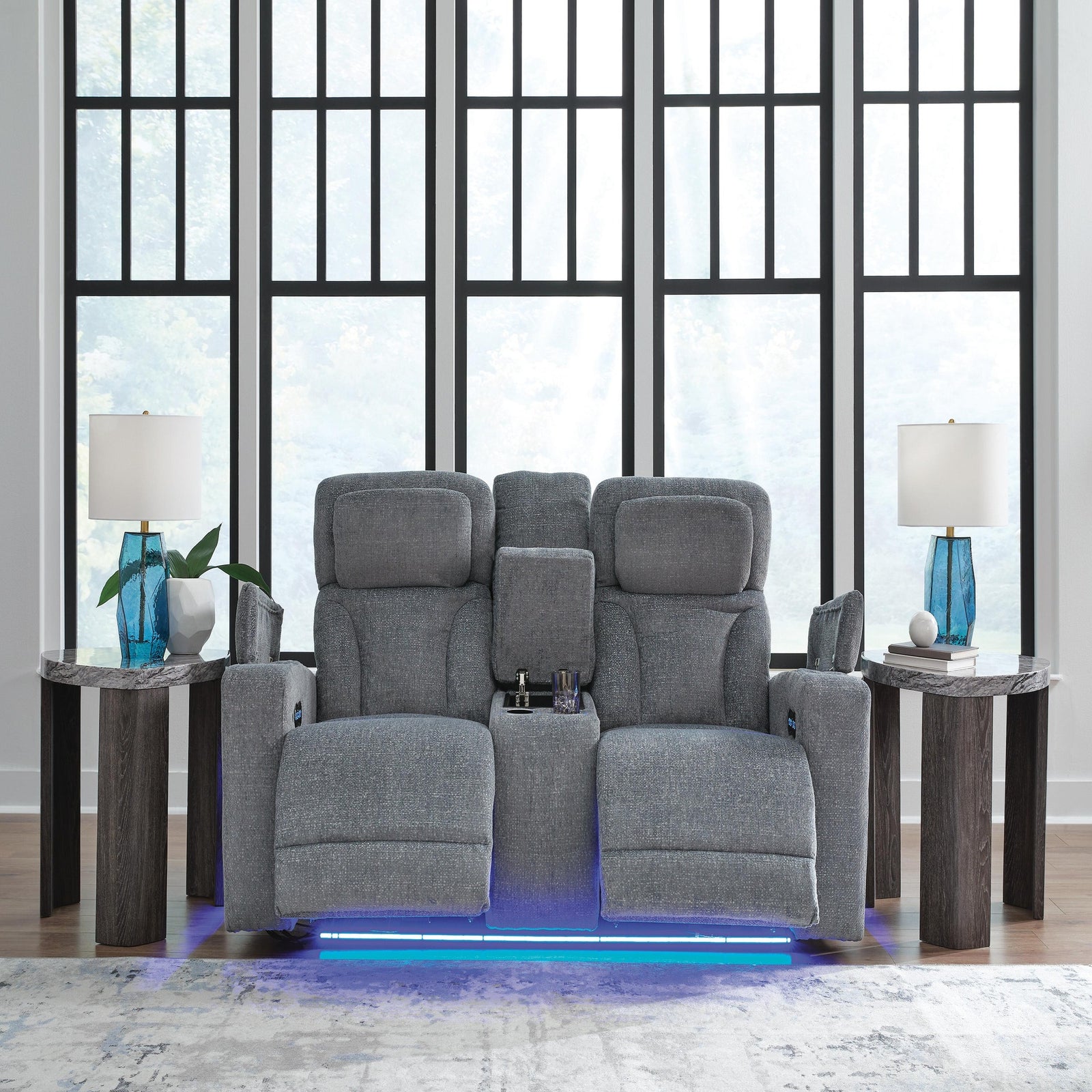 Studio Cave Power Reclining Loveseat with Console (PC49802-SI) - Image 7