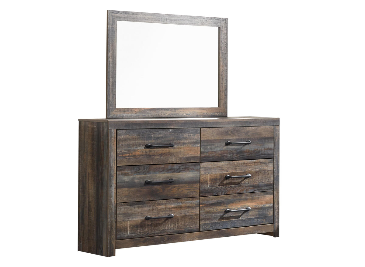 Drystan Panel Bed, Dresser, Mirror and 2 Nightstands - Multi  (B211-SI) - Image 4