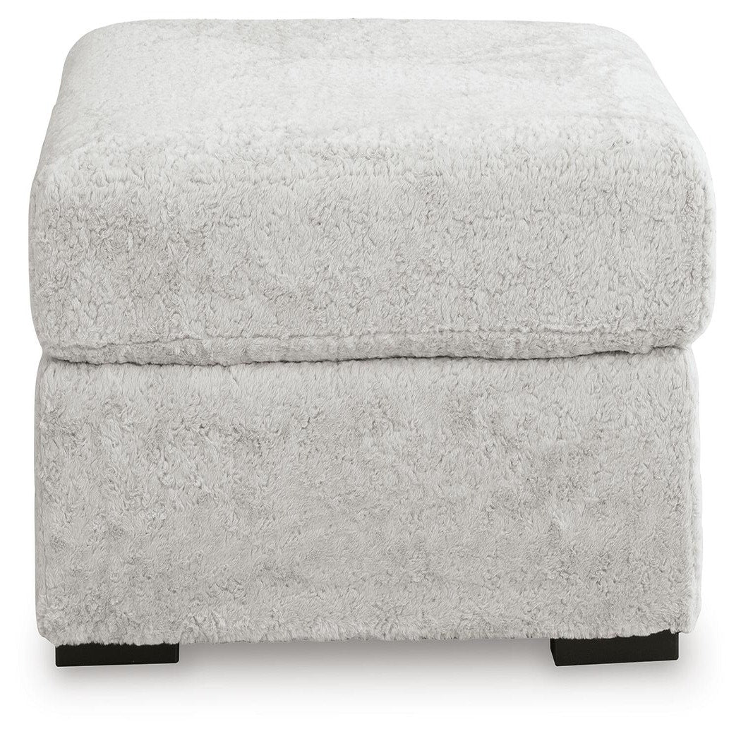 Cuddle Plush 3-Piece Sectional, Chair and Ottoman (PC59106-SI) - Image 2
