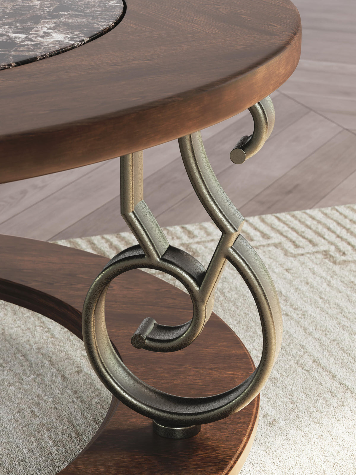 Frallyn Coffee Table - Dark Brown  (T623-SI) - Image 6