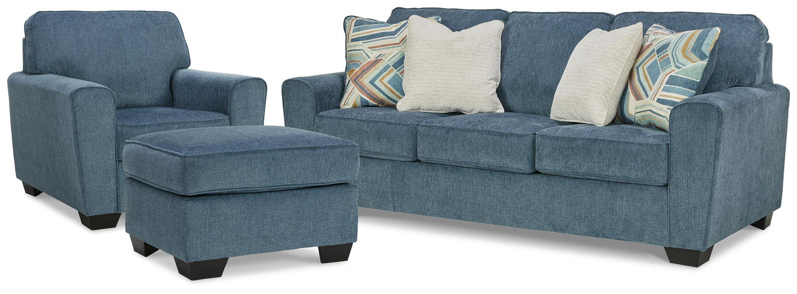 Cashton Sofa, Chair and Ottoman (40605-SI)