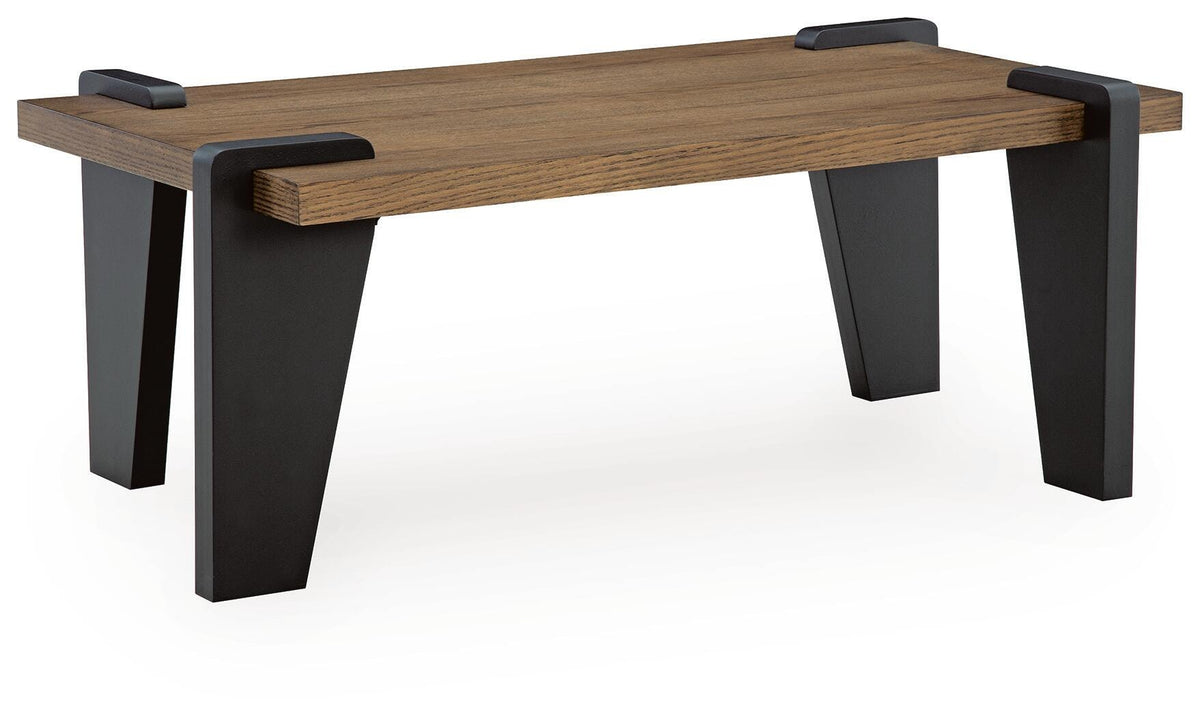 Weathermore Coffee Table - Brown/Black  (T531-SI)