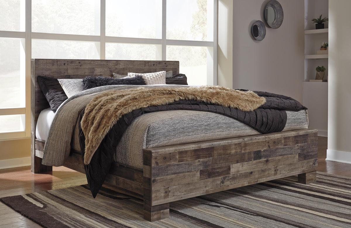 Derekson Panel Headboard - Multi Gray  (B200-SI) - Image 5