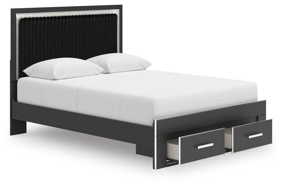 Zuraleus Queen Upholstered Panel Platform Storage Bed (PCB3380-SI) - Image 4